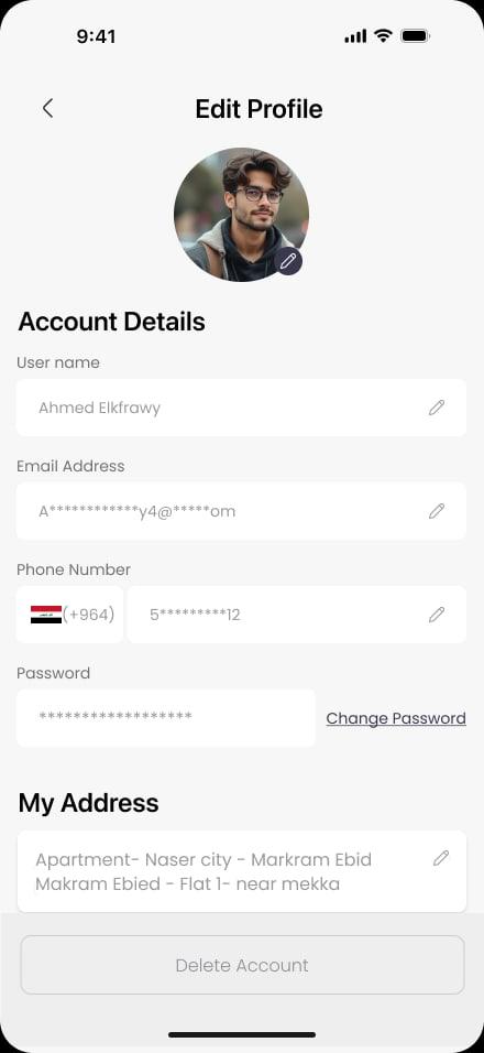 Edit profile